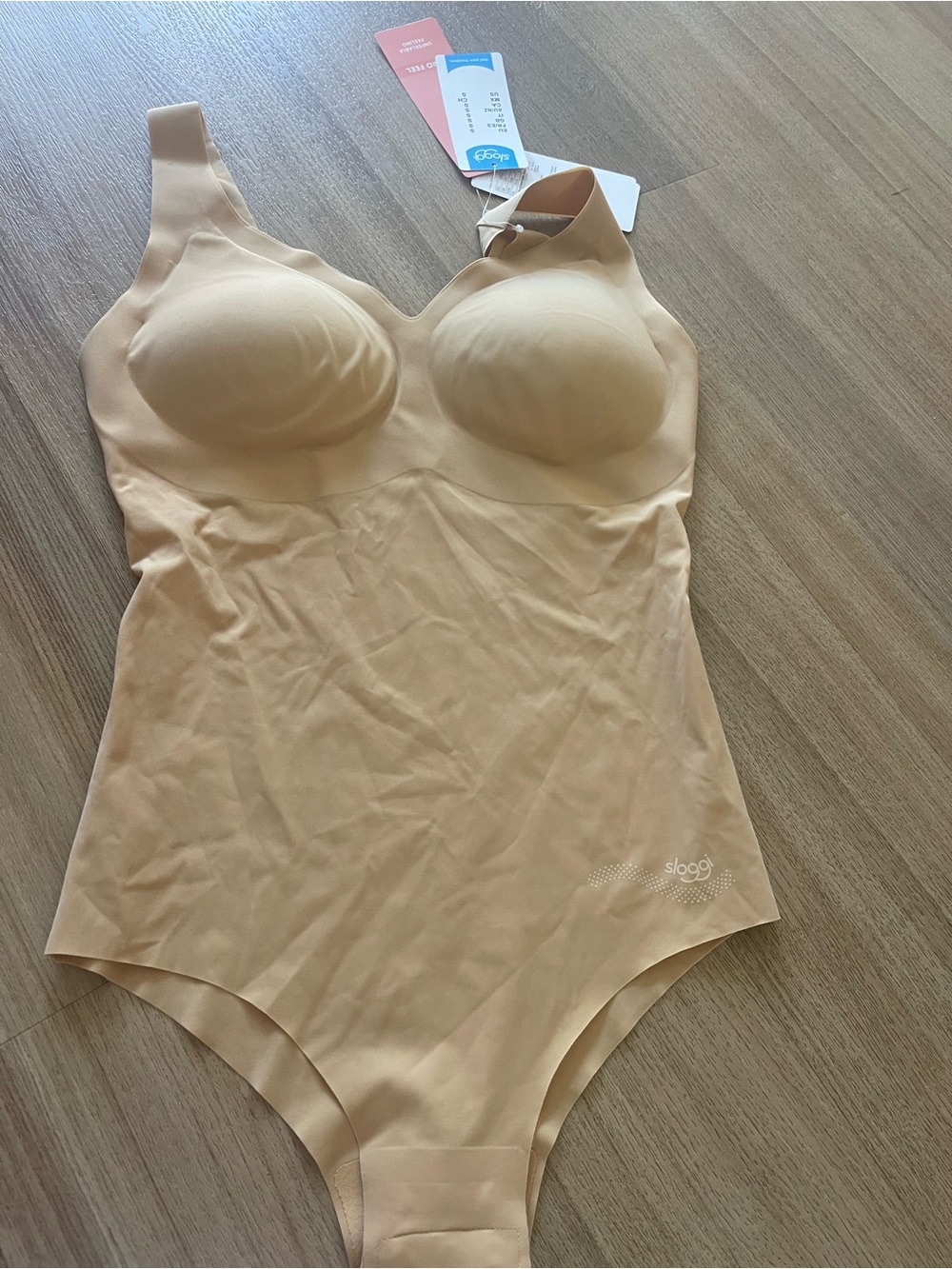 NWT Sloggi Seamless Nude Shaping Bodysuit size Snall